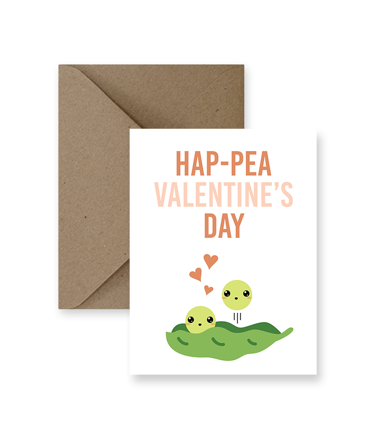 Hap-pea Valentines Day Card