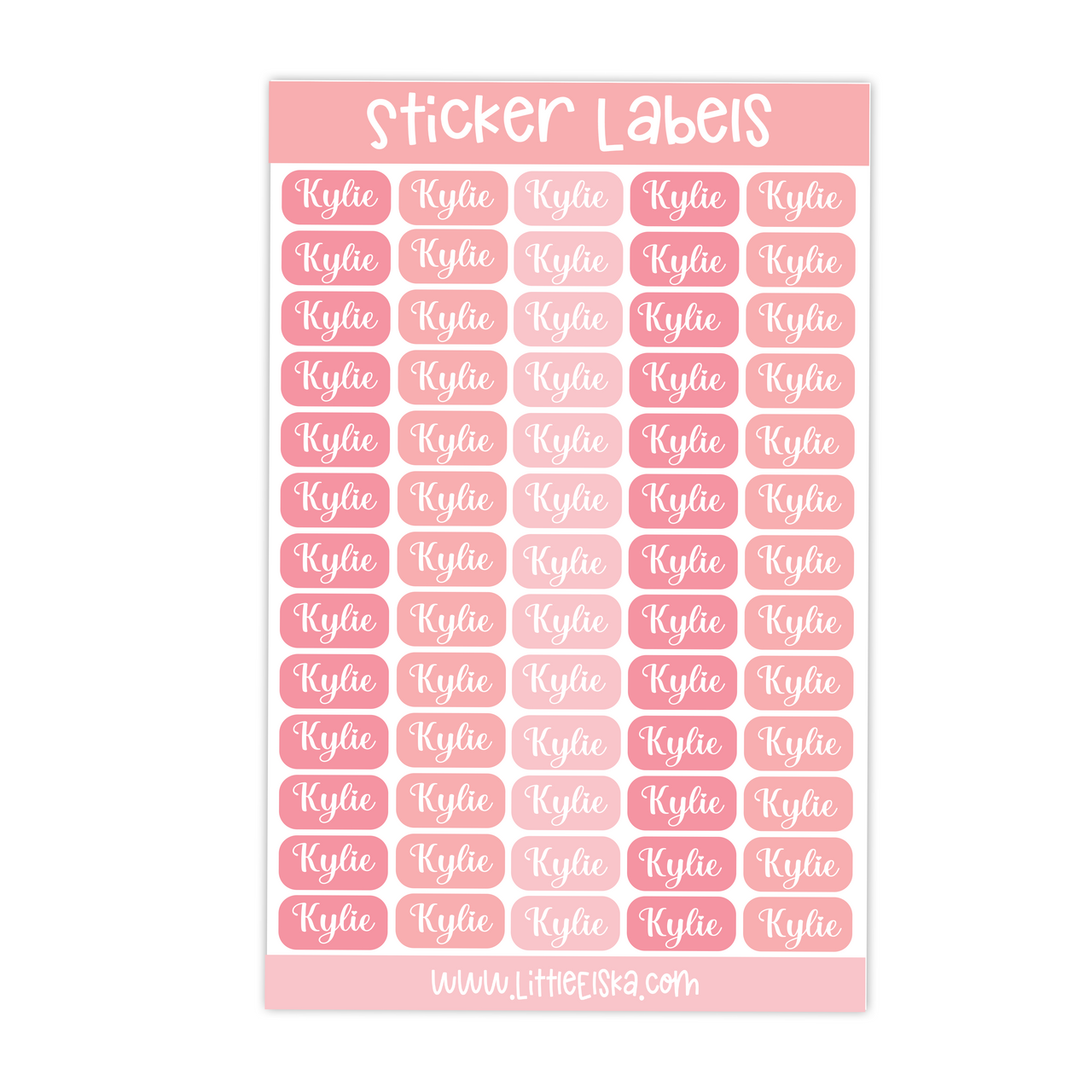 Sticker Labels ~ Name Only