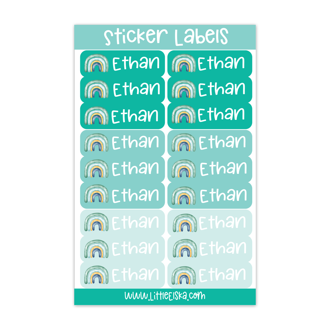 Sticker Labels ~ Rectangle Large Sheet