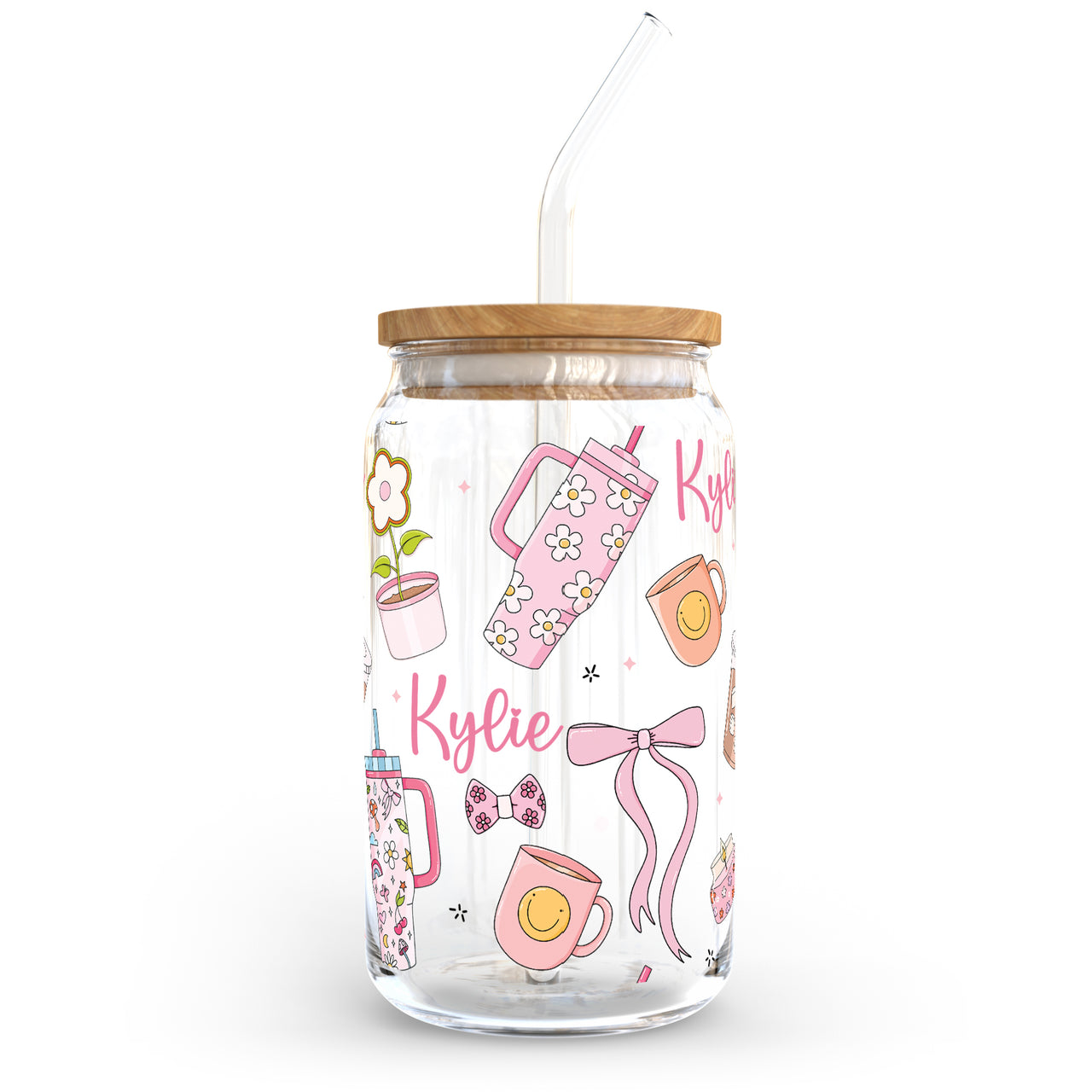 Girly Pop ~ personalized glass or plastic cup