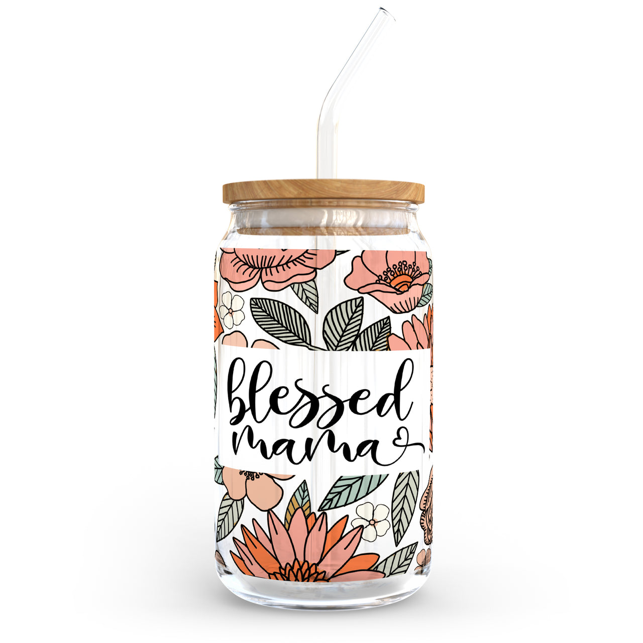 Blessed Mama Glass Can
