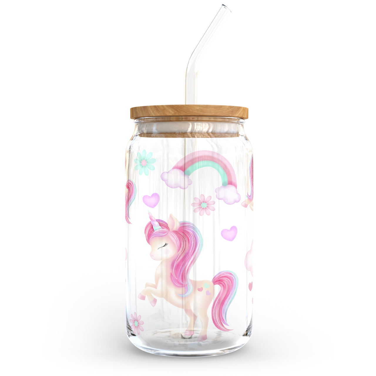 Unicorns Glass Can