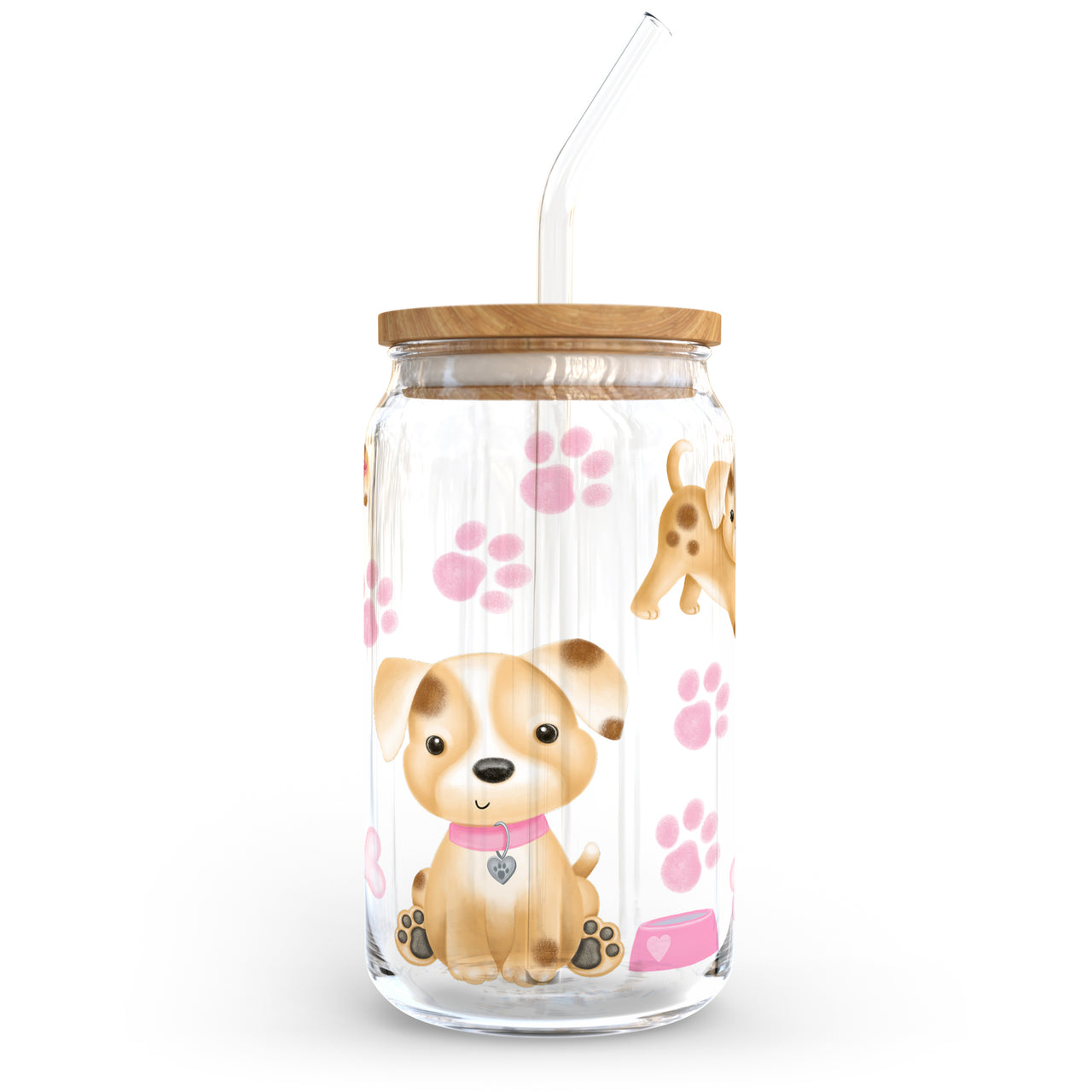 Puppy Dog Glass Can