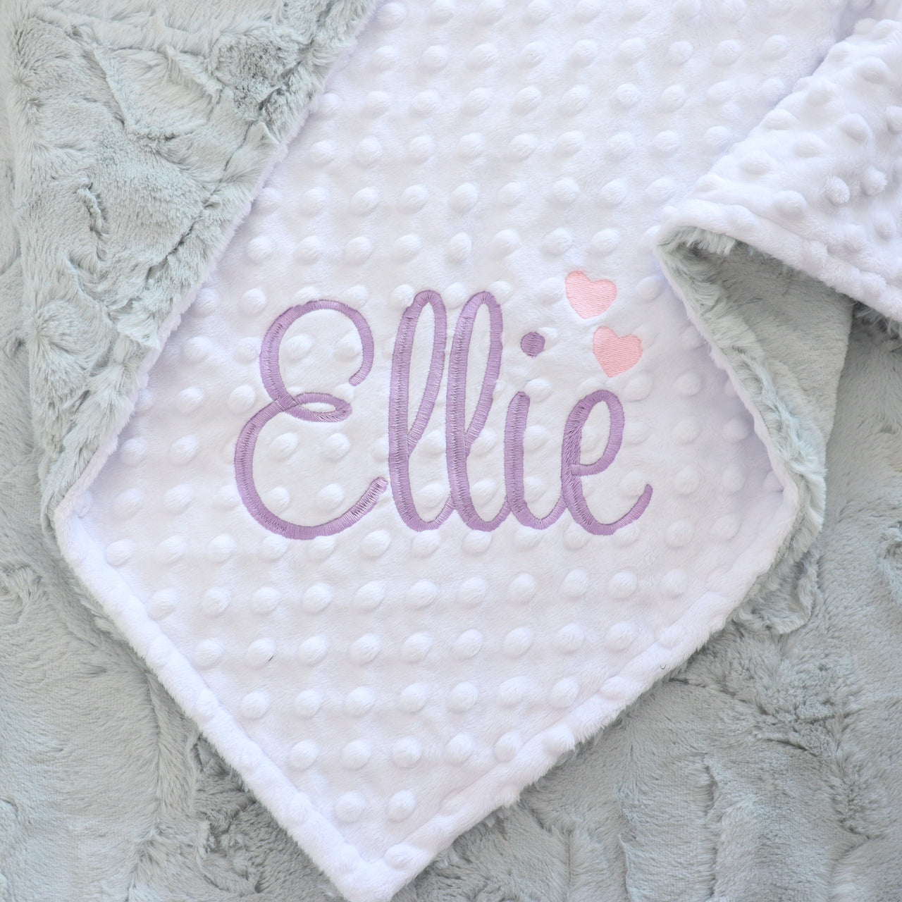 Minky Blanket ~ Embroidered Name