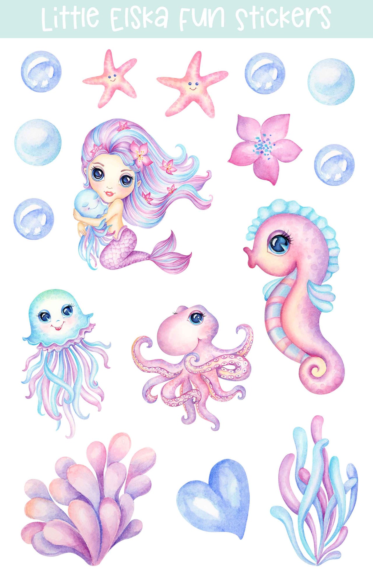 Little Mermaid Sticker Sheet
