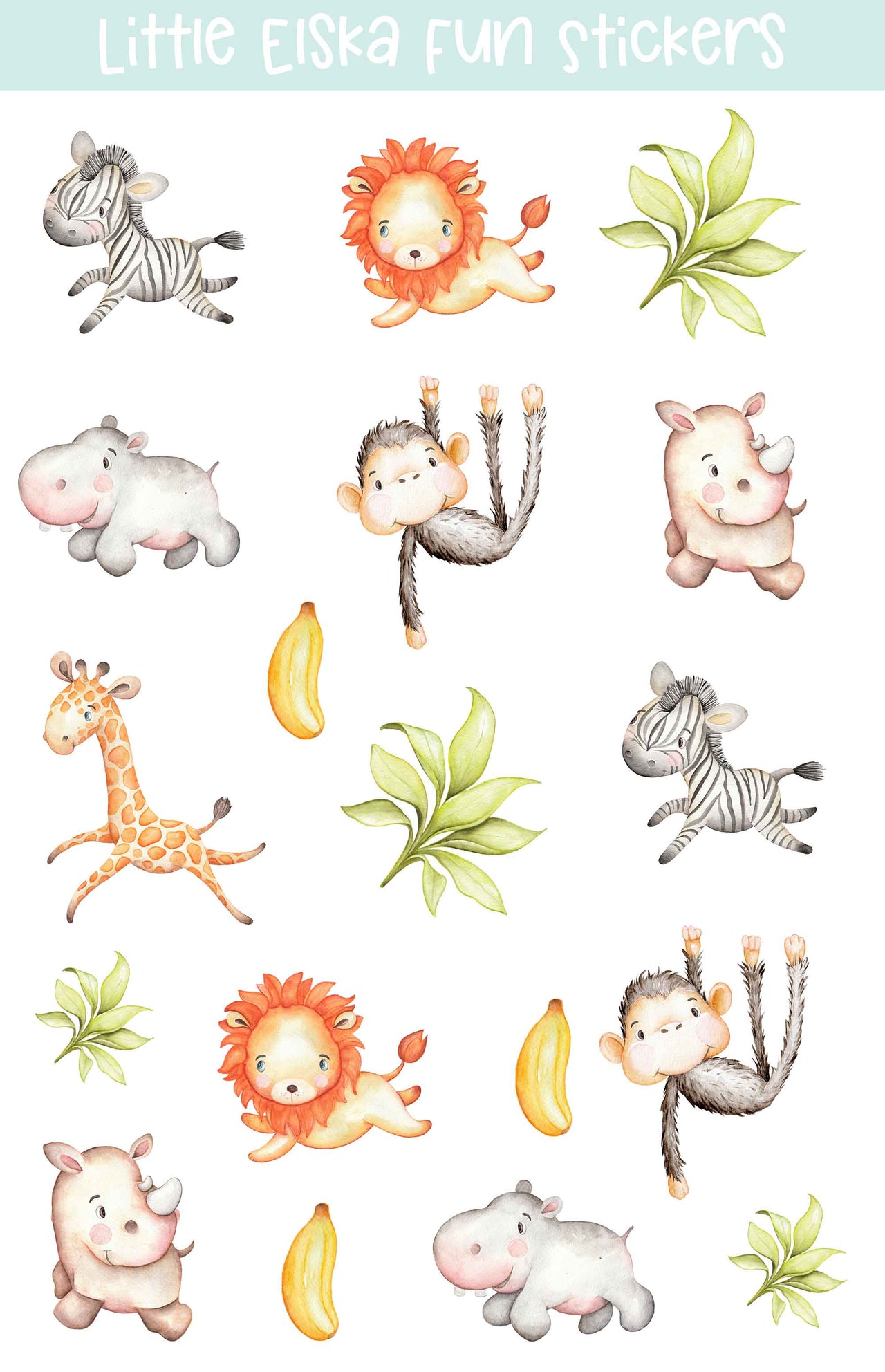 Safari Sticker Sheet