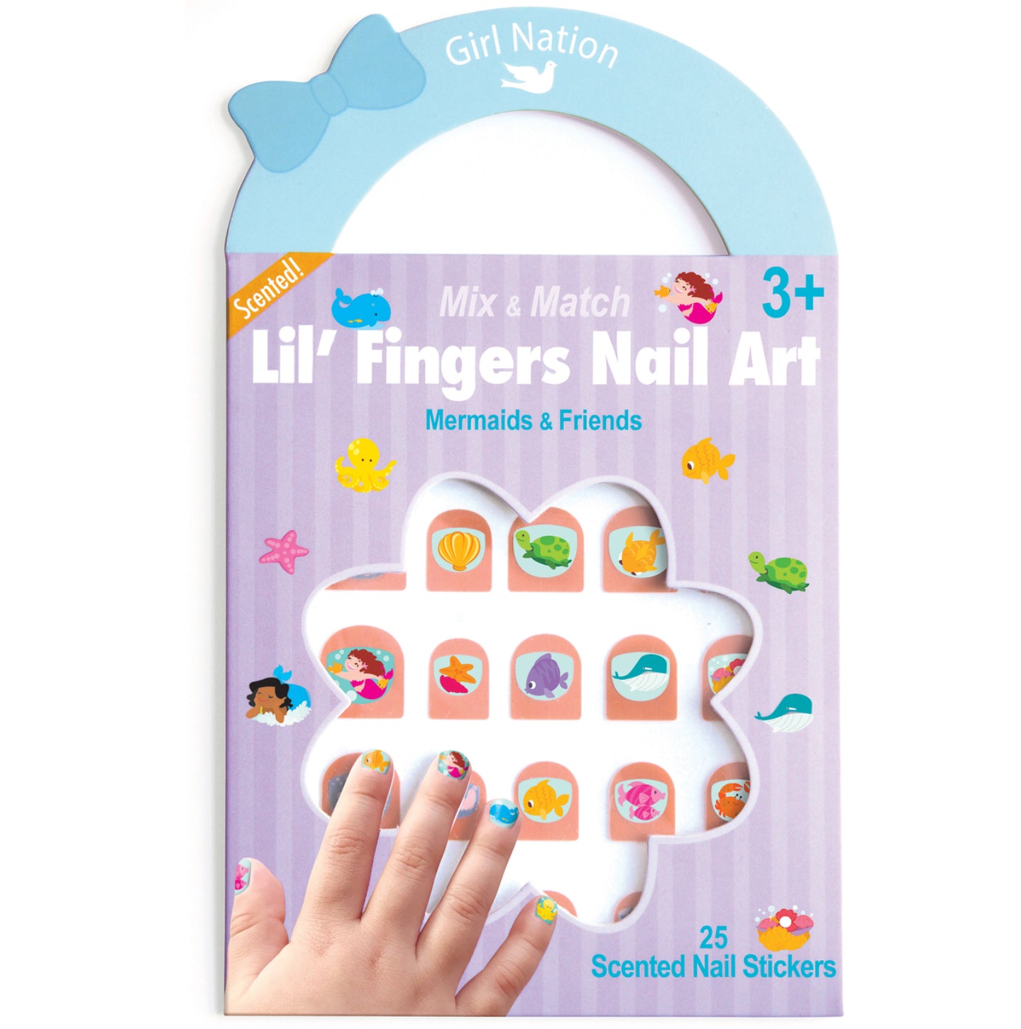 Lil’ Fingers Nail Art~ Girl Nation~ Mermaids & Friends - Little Elska