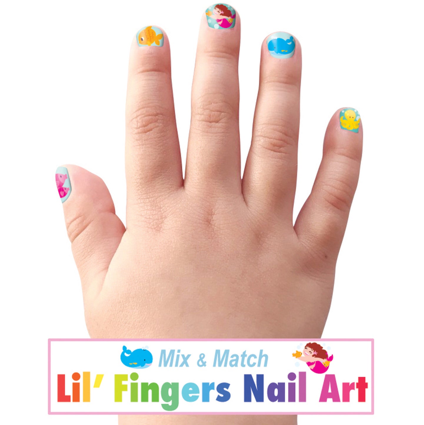 Lil’ Fingers Nail Art~ Girl Nation~ Mermaids & Friends - Little Elska