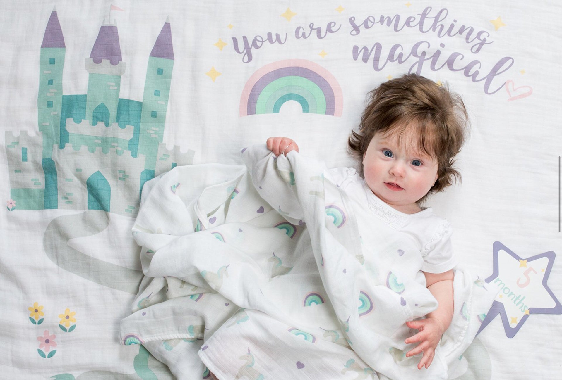 Milestone Blanket~ Lulujo Baby~ Something Magical - Little Elska