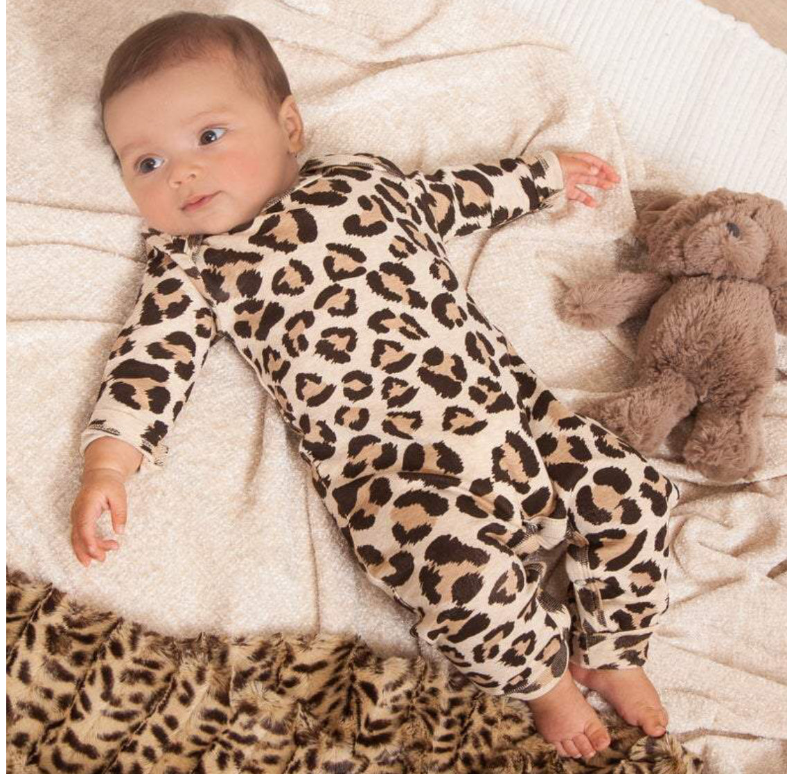 Baby Romper~ Tessa Babe~ Leopard - Little Elska