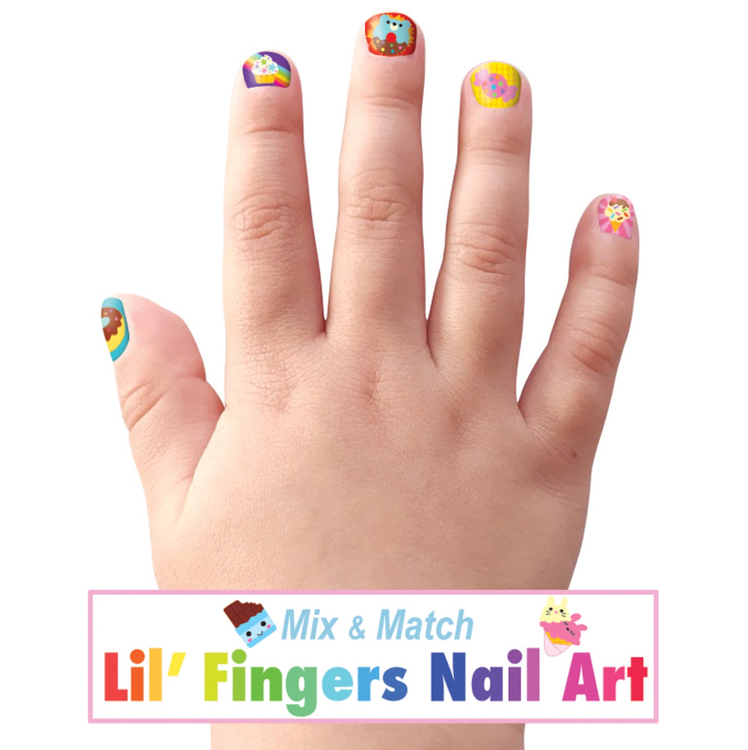 Lil’ Fingers Nail Art~ Girl Nation~ Sweet Shop - Little Elska