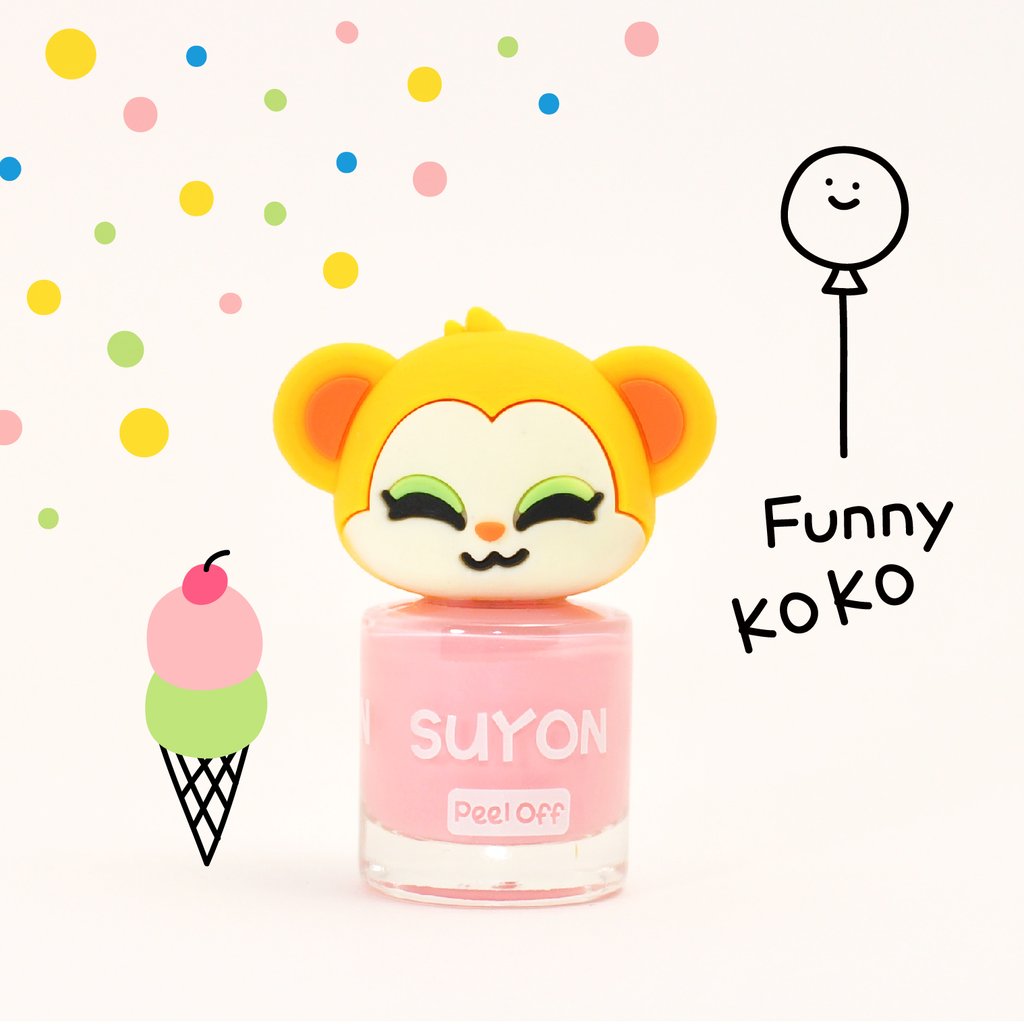 Kids Nail Polish~ Suyon Collection~ Funny KoKo Light Pink - Little Elska
