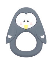 Penguin Silicone Teether~ Little Cheeks~ Grey - Little Elska