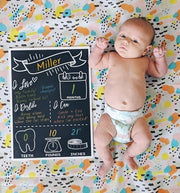 Birthday + Baby Reversible Board~ Erasable - Little Elska