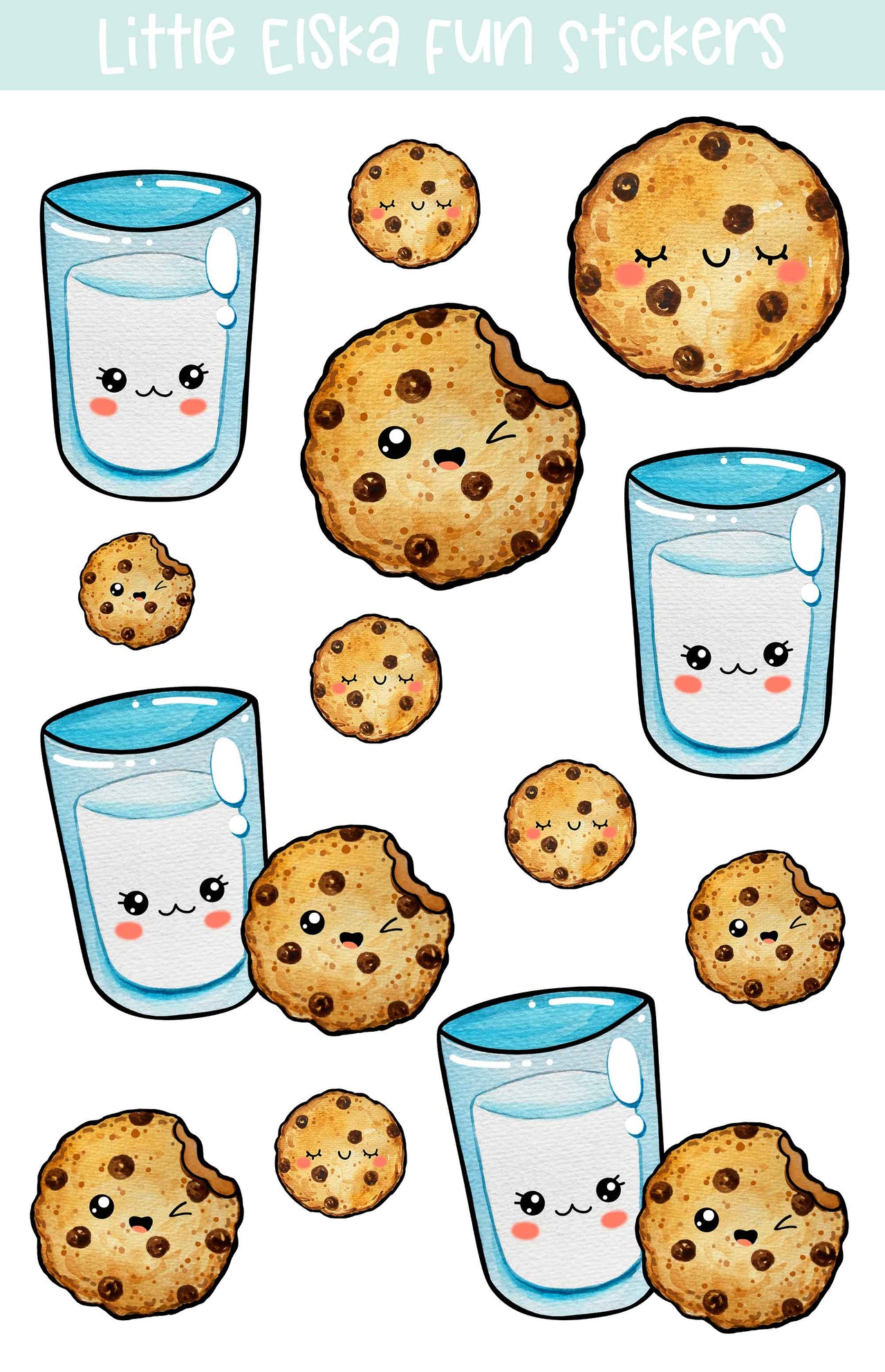 Milk & Cookies Sticker Sheet