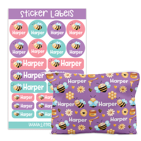 Sticker Label SET ~ Variety Sheet & Snack Bag