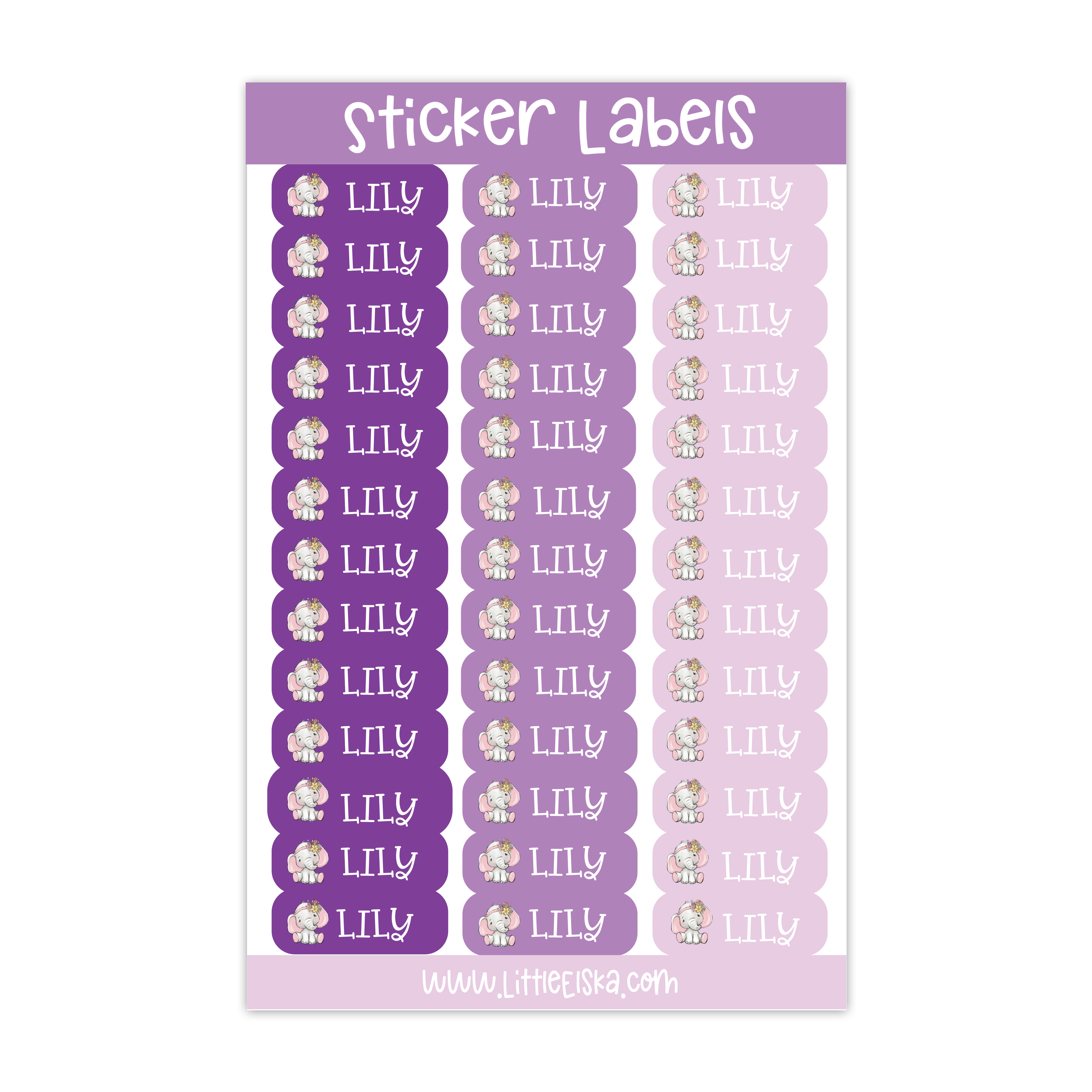 Sticker Labels ~ Rectangle Small Sheet
