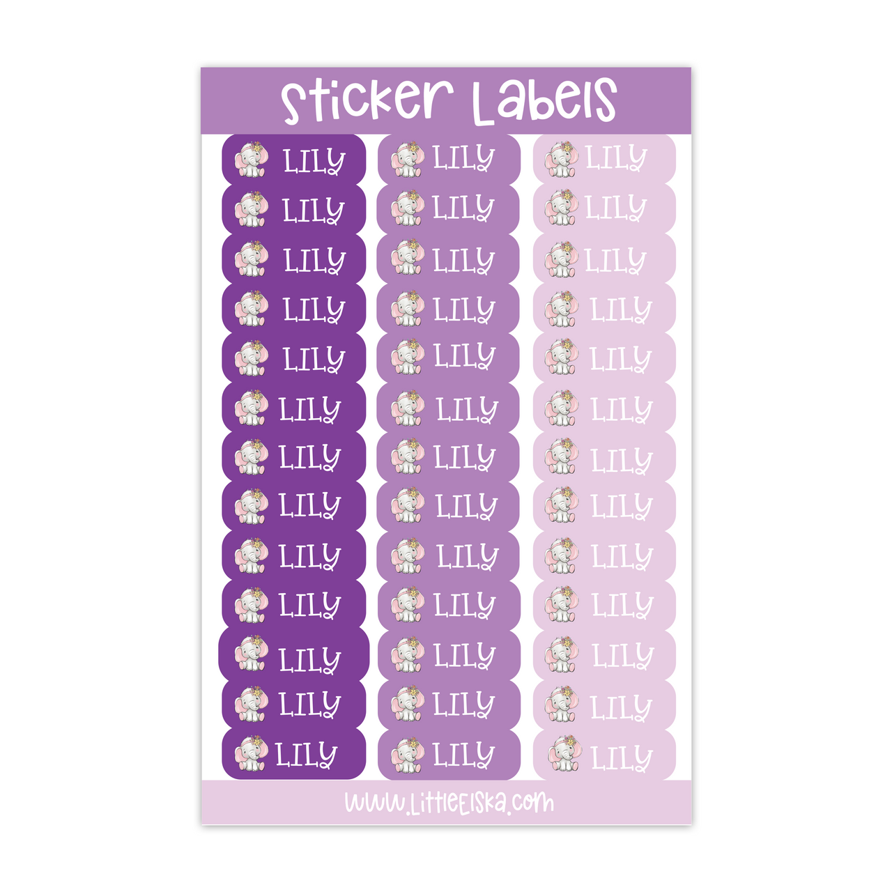 Sticker Labels ~ Rectangle Small Sheet