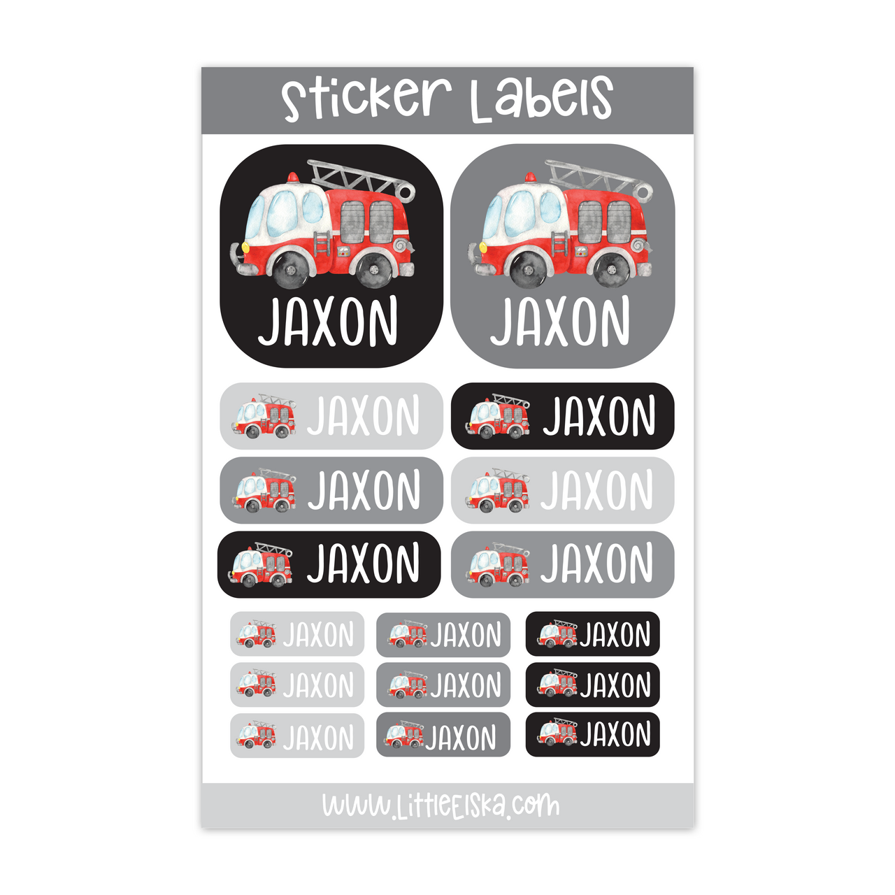 Sticker Labels ~ Variety Sheet Square